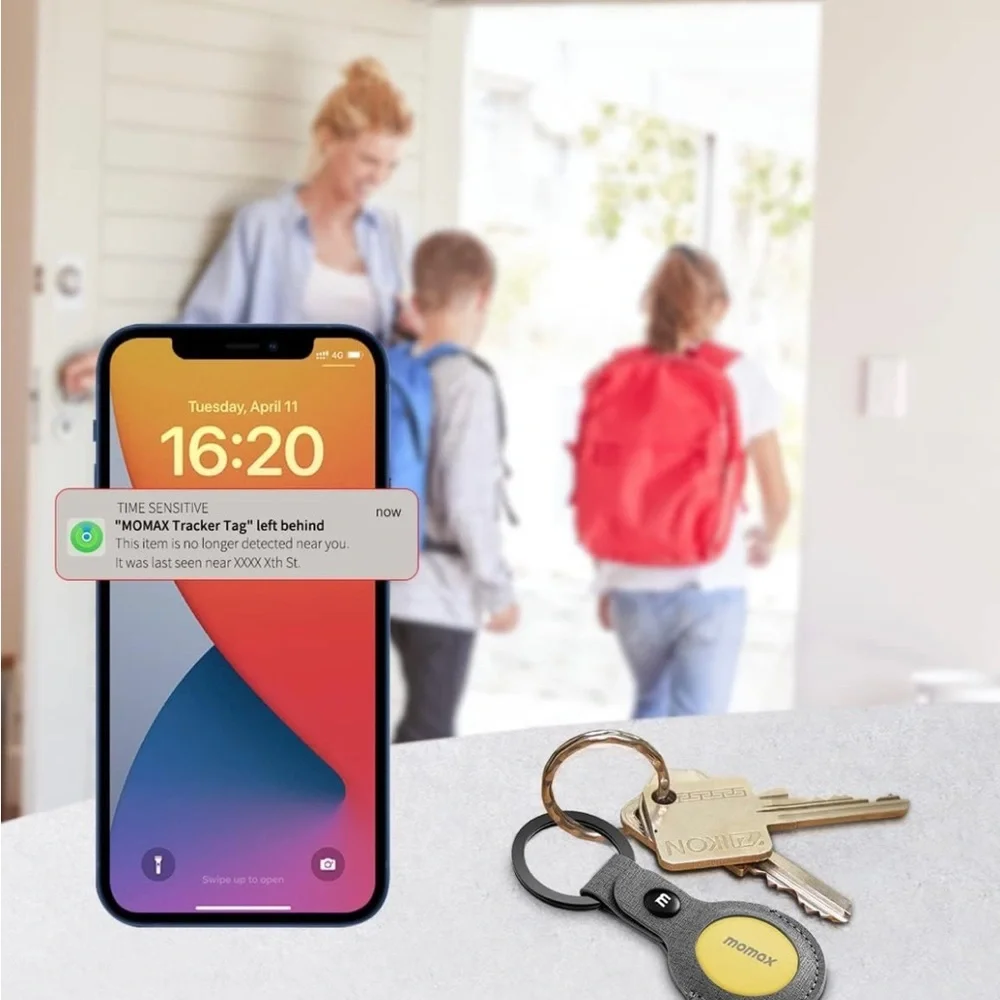 Tracker Tag, Lost Key Finder Works with Apple Find My (iOS Only)